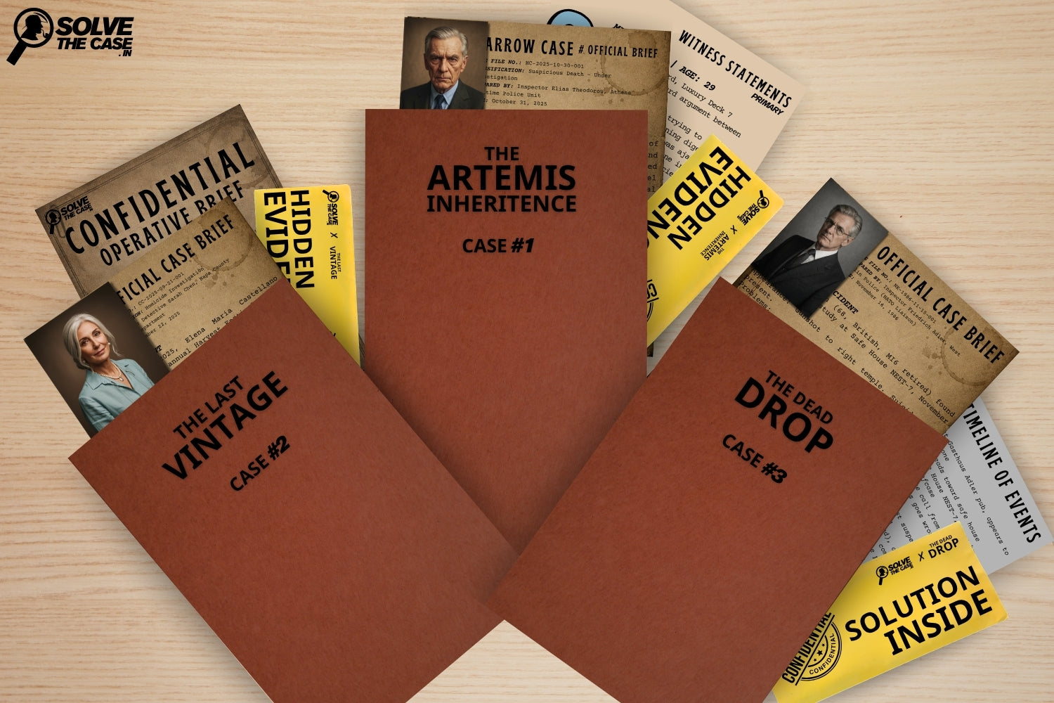 3 In 1 Case Bundle - Murder Mystery Game Kits
