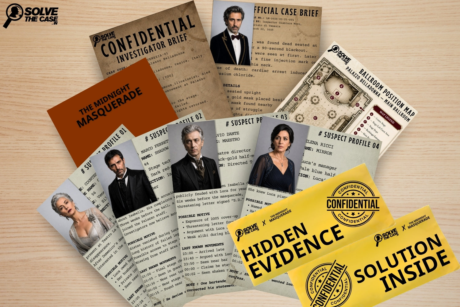 The Midnight Masquerade – Murder Mystery Game Kit
